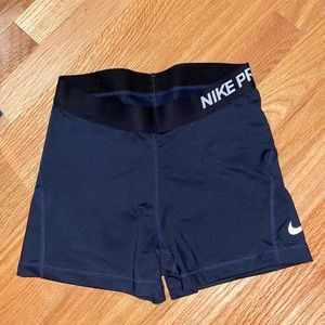 Nike Pro Shorts / Spandex, Medium, Navy